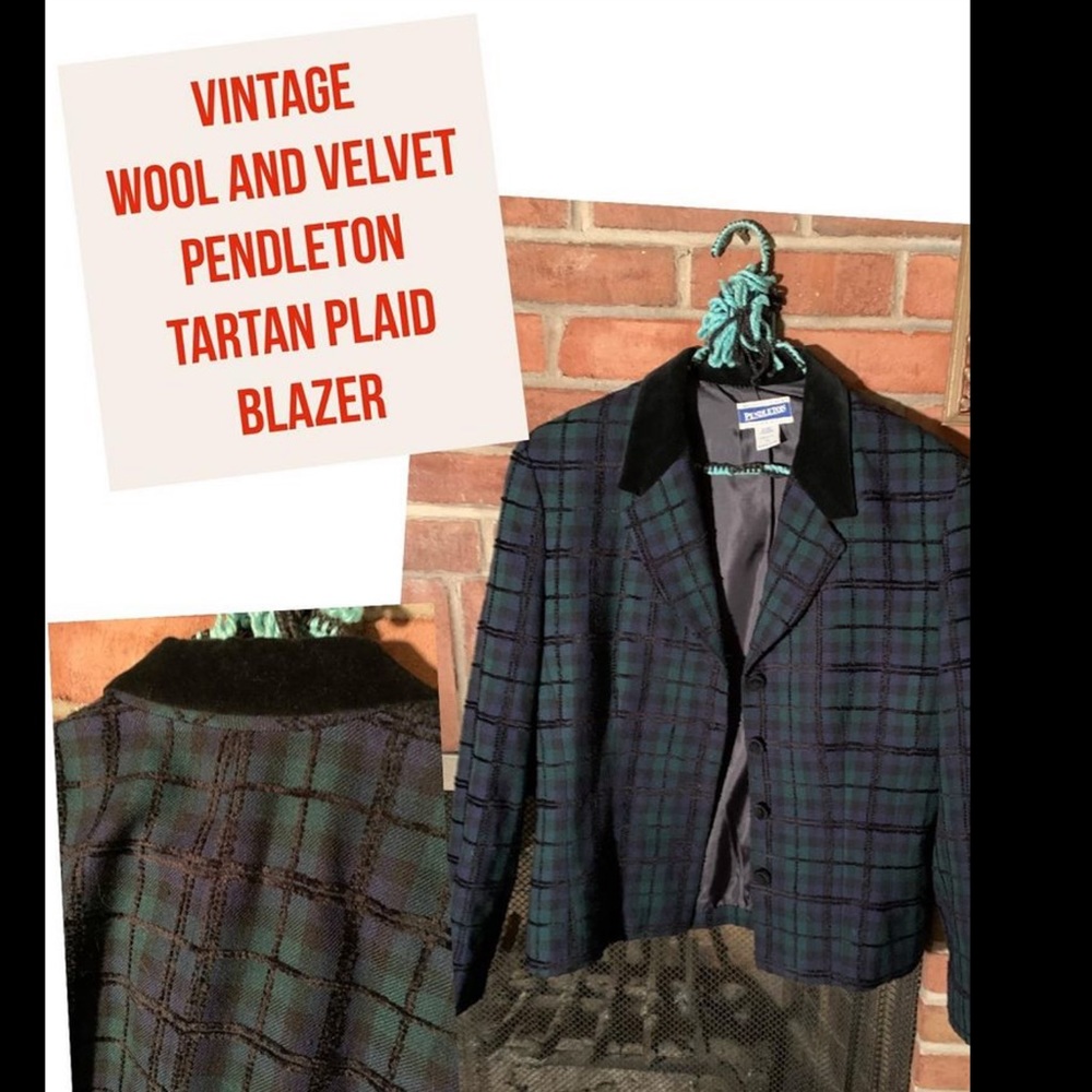 Vintage Velvet & Wool Pendleton Blazer